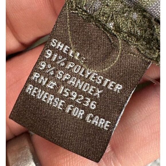 J Mclaughlin Shirt Mens XL Olive Green Striped Golf Polo Stretch Athletic Rugby - Picture 5 of 9